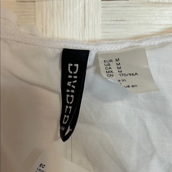 Divided White Ruffle Eyelet Blouse - Picture 2 of 2